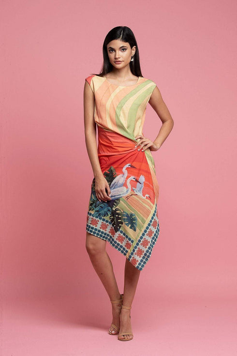 Pick Up Dress - Crane Birds